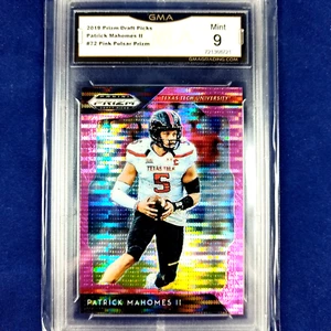 Patrick Mahomes 2019 Panini #72 Prizm Draft Picks Football Card Pink Certified - Picture 1 of 3
