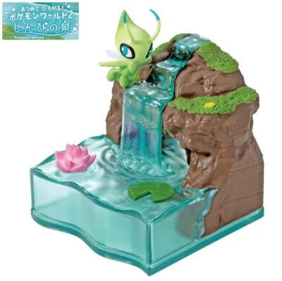 RE-MENT Pokemon World 2 Shinpi no Izumi Mystic Spring Mini Figure Toy #2 Celebi - Image 1 of 4