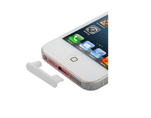 ANTI DUST Stopper Cap for IPHONE 5 5G USB Socket Clear Headphones