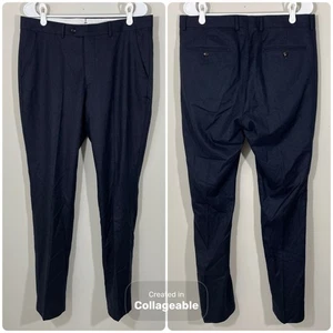 Pantalones de franela JOMERS VBC azul marino 34 X 34 Vitale Barberis Canonico - Imagen 1 de 6