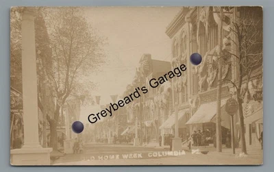 RPPC Old Home Week COLUMBIA PA Lancaster County Pennsylvania Real Photo Postcard - Image 1 of 2