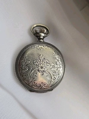 American Waltham Watch Company Pocket Watch Hunting Coin Silver Case - Image 1 of 4