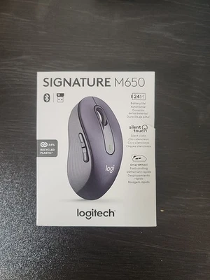NEW * Logitech M650 Medium Wireless Mouse with Silent Clicks - Graphite - Image 1 of 4