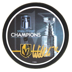 William Karlsson Autographed 2023 Stanley Cup Vegas Golden Knights Puck IGM COA - Picture 1 of 5