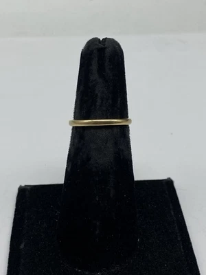 13k Yellow Gold Ring Size 5.5 Band 1.5g - Image 1 of 4