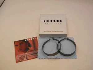 OOOPEL Orecchini a cerchio spessi grossi da donna S925 ARGENTO E CERCHI PICCOLI .925 - Foto 1 di 9