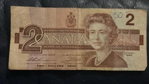 1986 Canadian 2 Dollar Bill, Got This At The Jaz Festival In 86’. Great Shape - Picture 1 of 6