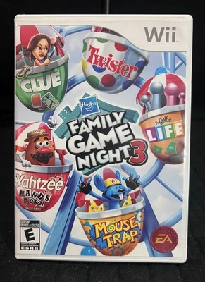 Family Game Night 3 Nintendo Wii Ubisoft No Manual - Cleaned and Tested - Image 1 of 4
