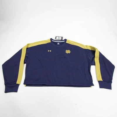 Sudadera Notre Dame Fighting Irish Under Armour para mujer azul marino/dorado nueva Foto 1 de 3
