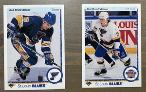 Varilla de cubierta superior Brind'Amour NHL #347 y 1990-91 #36 St. Louis Blues ROOKIE RC - Imagen 1 de 2
