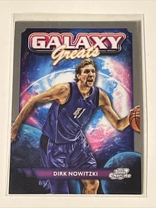 2023-24 Topps Cosmic Chrome - Galaxy Greats Dirk Nowitzki #GG-29 - Picture 1 of 6