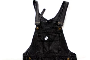 Guess denim dungarees bib & braces men's medium dark grey DUN117 - Picture 1 of 9