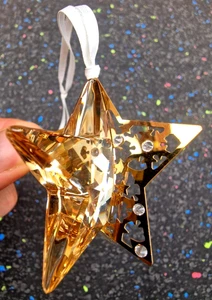 Swarovski " Golden Shadow Star Ornament 1140008 " Kristall Weihnachtsdeko - Bild 1 von 9