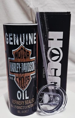 Vaso sellado al vacío aislado Harley Davidson aceite genuino marca Hogg 20 oz  Foto 1 de 4