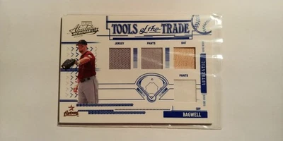 Camiseta deportiva Playoff Absolute Jeff Bagwell Quad Gu Bat 2005 #'D 061/150 Houston Astros Foto 1 de 2