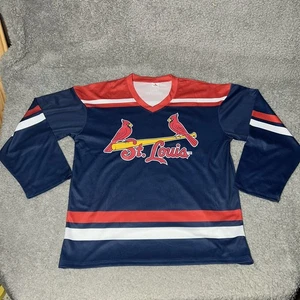 St. Louis Cardinals Hockey Jersey St. Louis Blues SGA Size XL - Picture 1 of 19