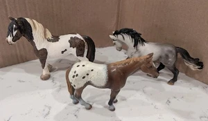 Lot of 3 Schleich 2005 2002 Andalusian Stallion Appaloosa Tinker Horse Figures - Picture 1 of 12