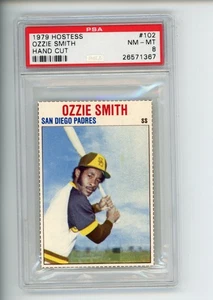 1979 Hostess Ozzie Smith #102 Hand Cut San Diego Padres PSA 8 NM-MT READ - Picture 1 of 6