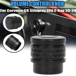 Black Car Display Power Volume Knob For Chevrolet Corvette Z06 C8 2023 2024 2025 - Foto 1 di 13