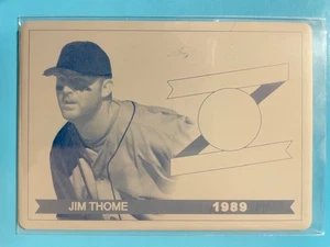 Jim Thome – 2021 Leaf Lumber “Late Round Legends” LRL-07 Cyan printing plate 1/1 - Picture 1 of 2