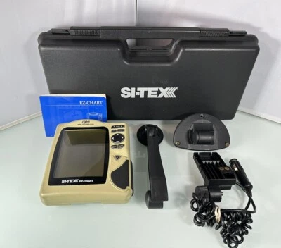 Si-Tex EZ-Chart GPS Chartplotter 5.5” Built In World Map w/ Case *Screen Burn* - Image 1 of 4