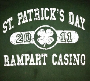 Rampart Green St. Patricks Day Men's Graphic XLG TShirt Good Condition Clean - Picture 1 of 4