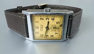 Vintage Mentor 4Jewels Art Deco Mechanical Swiss Men’s Watch-Needs Attention - Picture 1 of 6