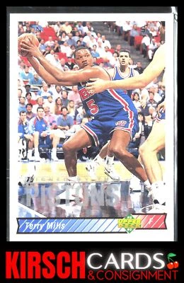 Terry Mills 1992-93 Upper Deck #292 Detroit Pistons - Image 1 of 2