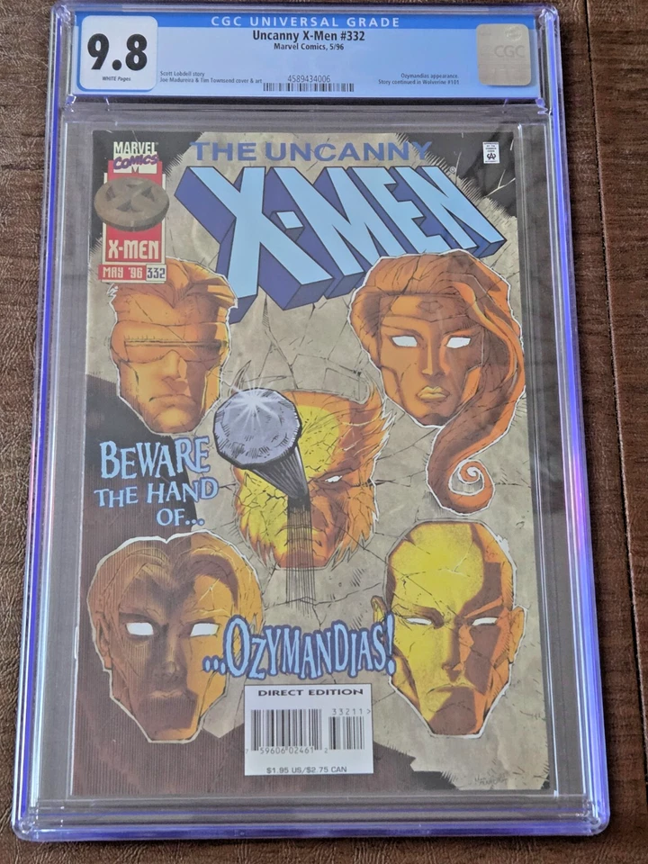 Uncanny X-Men #332 CGC 9.8 (1996) Joe Mad cubierta. Bajo censo Foto 1 de 2