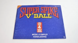 Notice Super Spike V ball Nintendo Nes Pal original Booklet authentic retrogamin - Picture 1 of 5