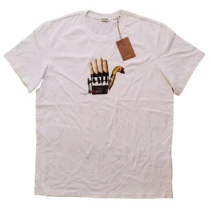 PAUL SMITH Tshirt T Shirt Mens M Regular Fit Abstract Automaton White - Picture 1 of 8