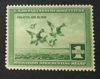 MOMEN: US STAMPS #RW4 DUCK MINT OG NH PSE GRADED CERT VF-80 LOT #76355 - Image 1 of 3