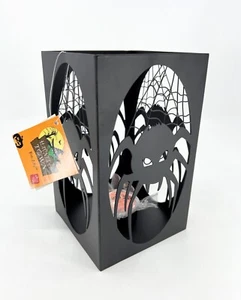NEW Russ Halloween “Spider” Decorative Black Metal Tealight Candle Holder - Picture 1 of 6
