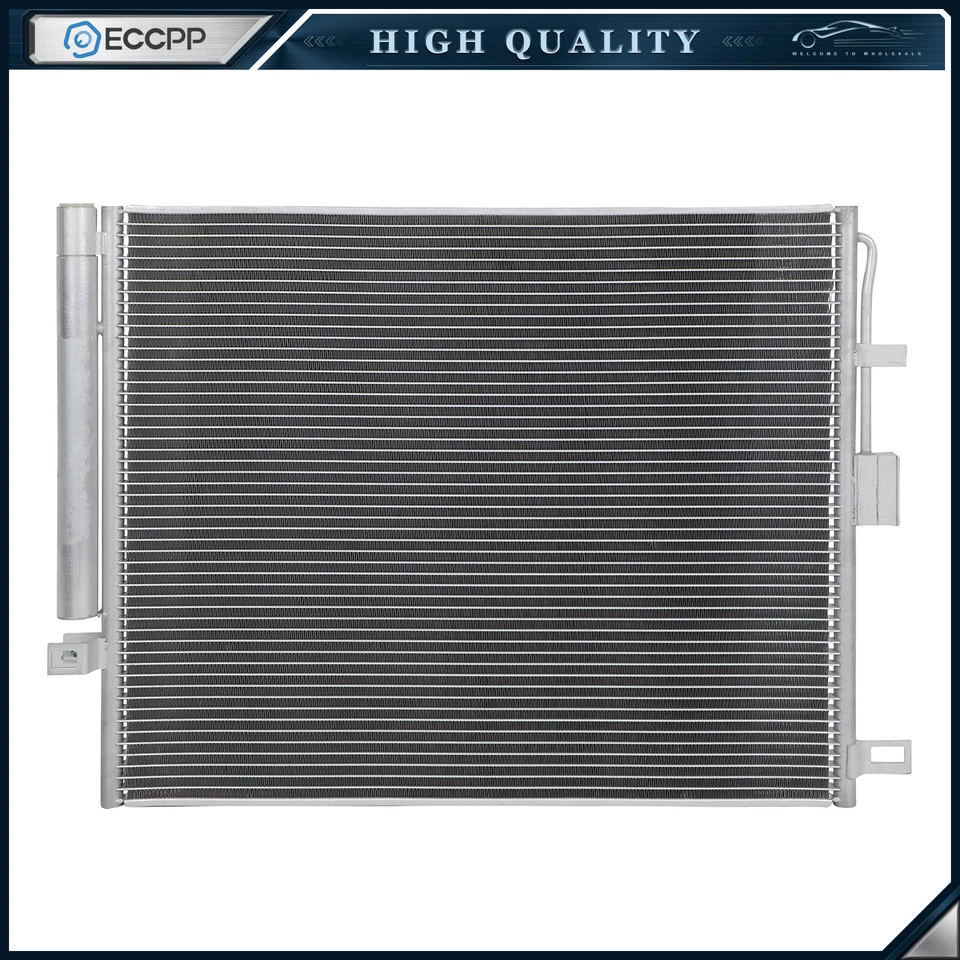 Aluminum AC A/C Condenser For 2015 2016 2017 2018 2019 2020 Dodge Durango - Image 1 of 4