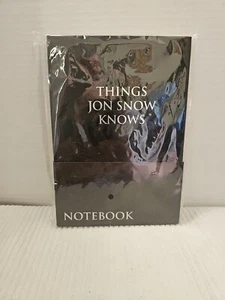 Game of Thrones Things Jon Snow Knows Journal Notebook CultureFly Exclusive Seal - Picture 1 of 5