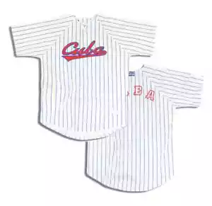 Retro 2000 CUBA Baseball Jersey Stitched Custom Name World Game Type Sripe - Picture 1 of 3