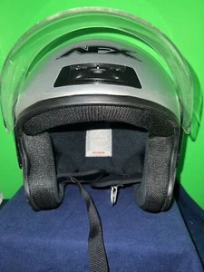 AFX-FX4 Helmet Gray with Face shield-M 58-59 CM 7 1/4-73/8 Hat 2213/16 -231/4 In - Picture 1 of 7