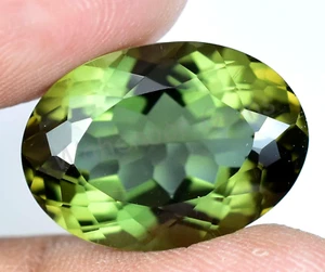 Natural Hiddenite 17.05 Ct Green Extremely Rare Certified Stunning Gemstone - Picture 1 of 6