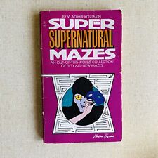 50 Super Supernatural Mazes Labyrinths Vladimir Koziakin Vintage 1980 Paperback