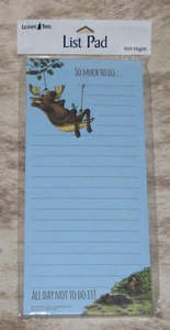 LEANIN TREE "So Much To Do~All Day Not To"~Moose~Magnetic List NotePad~#61772 - Picture 1 of 2