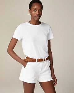 J Crew Vintage Jersey Classic Fit Crewneck T-Shirt Size Small White Casual Basic - Picture 1 of 9