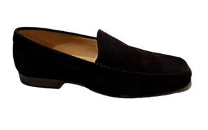 BRUNO MAGLI NAVY SUEDE MOCCASIN SIZE 9 - Picture 1 of 3