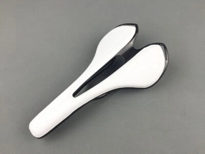 Sillín de bicicleta de fibra de carbono asiento de cuero riel ovalado MTB carretera carreras sillines de bicicleta Foto 1 de 4