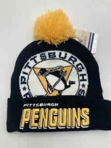 Pittsburgh Penguins Beanie Mitchell & Ness Black & Yellow NHL 100% Acryl - Bild 1 von 4