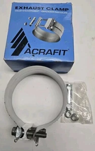 ACRAFIT 5" Steel Lap Joint Round  Exhaust Clamp Heavy Duty Exhaust Band Clamp  - Picture 1 of 11