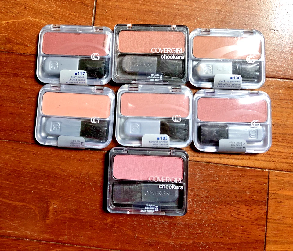 7 Covergirl Cheekers Single Blush Assorted Colors Mixed Lot - Image 1 of 1