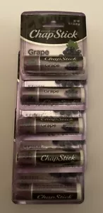 Lot of 5 GRAPE CHAPSTICK Lip Balm, 0.15 ounce ~ Ltd Edition Hard-to-Find - Picture 1 of 3