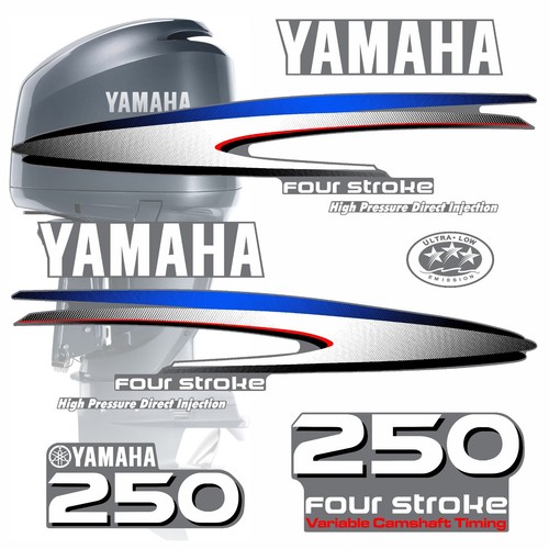 YAMAHA 250HP OUTBOARD STICKERS GRAPHICS KIT DECAL SET