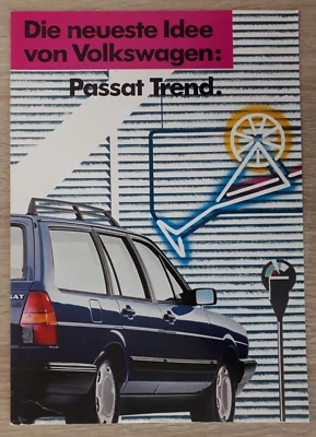 Volkswagen Passat Trend Special Edition Brochure 1987 - VW Saloon Estate - Image 1 of 3