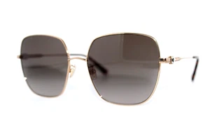 NEW JIMMY CHOO KORI/G/SK 06JHA GOLD HAVANA AUTHENTIC SUNGLASSES FRAMES 60MM - Picture 1 of 7